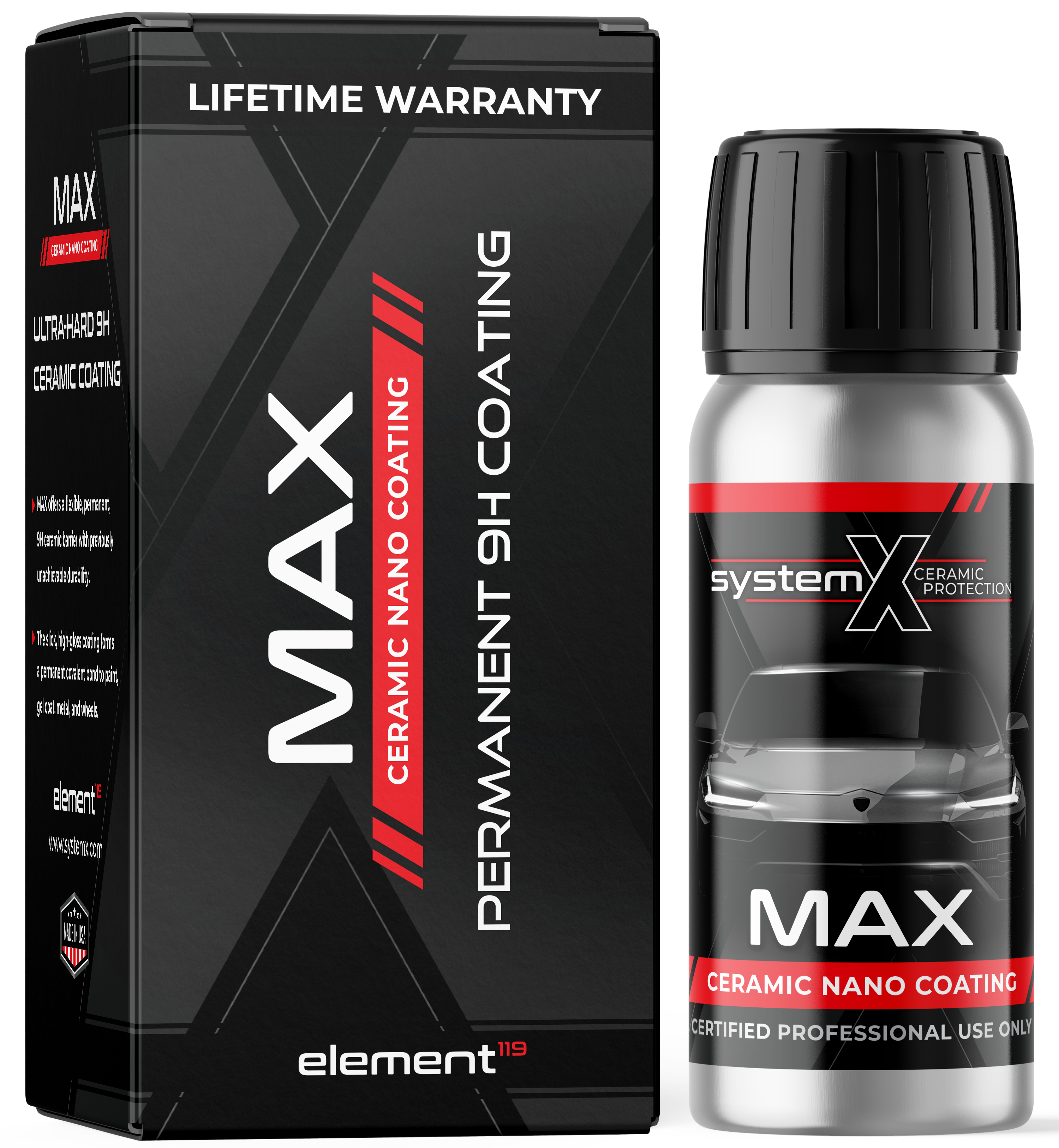 System X MAX ceramic coating product